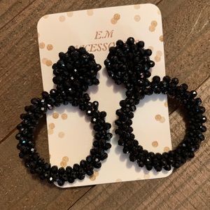 Black Pebbles Earrings